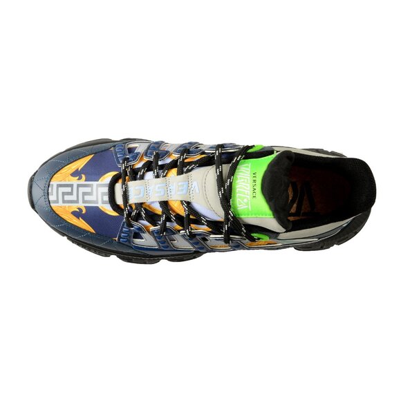 Versace Men's "Trigreca" Multi-Color Leather Logo Sneakers Shoes US 9 IT 42 - Picture 7 of 8